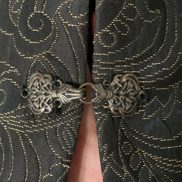 Kasper black and gold suit jacket - Picture 3 of 6